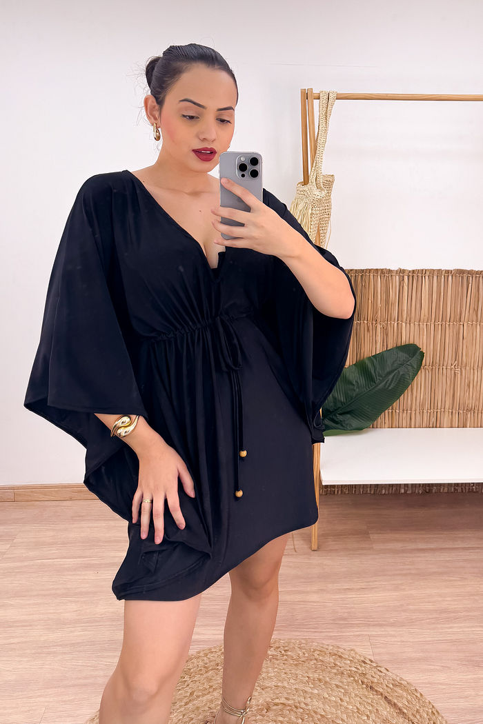 KAFTAN CURTA - PRETA