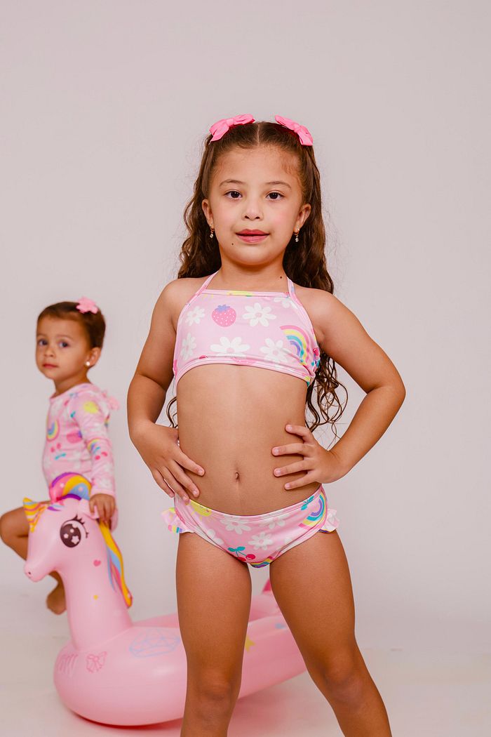 BIQUÍNI INFANTIL - ARCO-ÍRIS