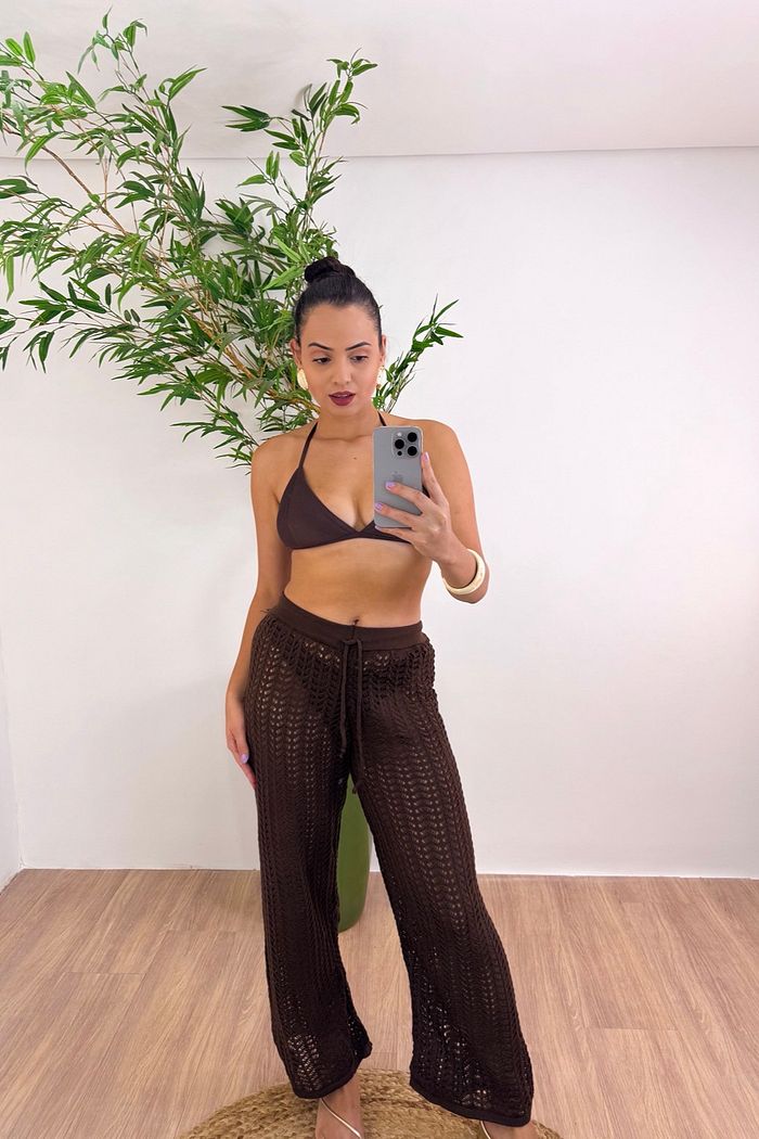 CALÇA FLORENÇA - MARROM CAFÉ