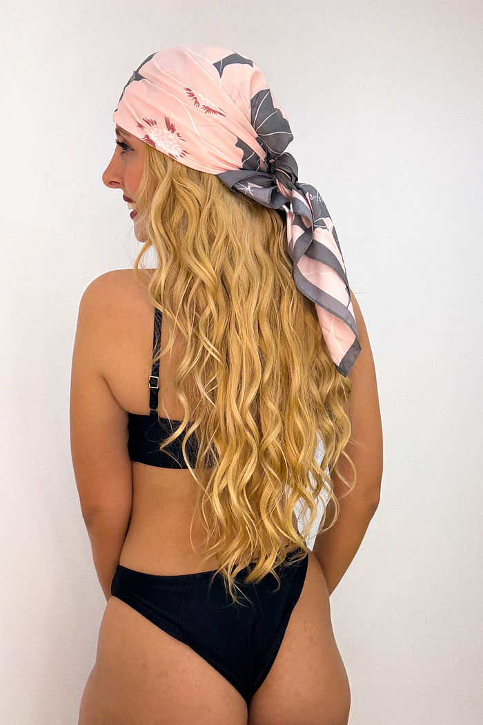 LENÇO - ESTAMPA FLOR ROSÉ