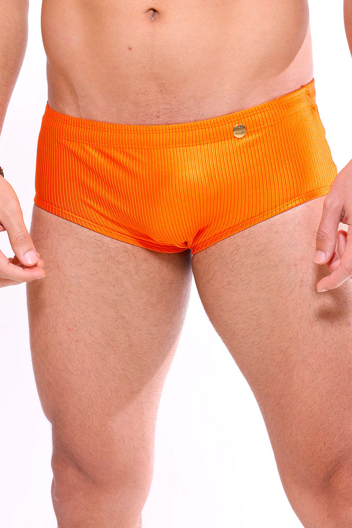 SUNGA CAVADA CANELADA - LARANJA TANGERINA