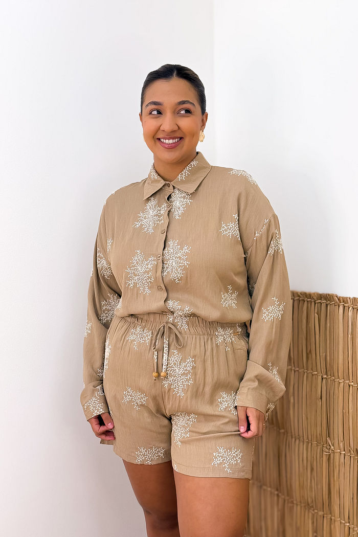 KIT VENEZA CHEMISE + SHORT - NUDE