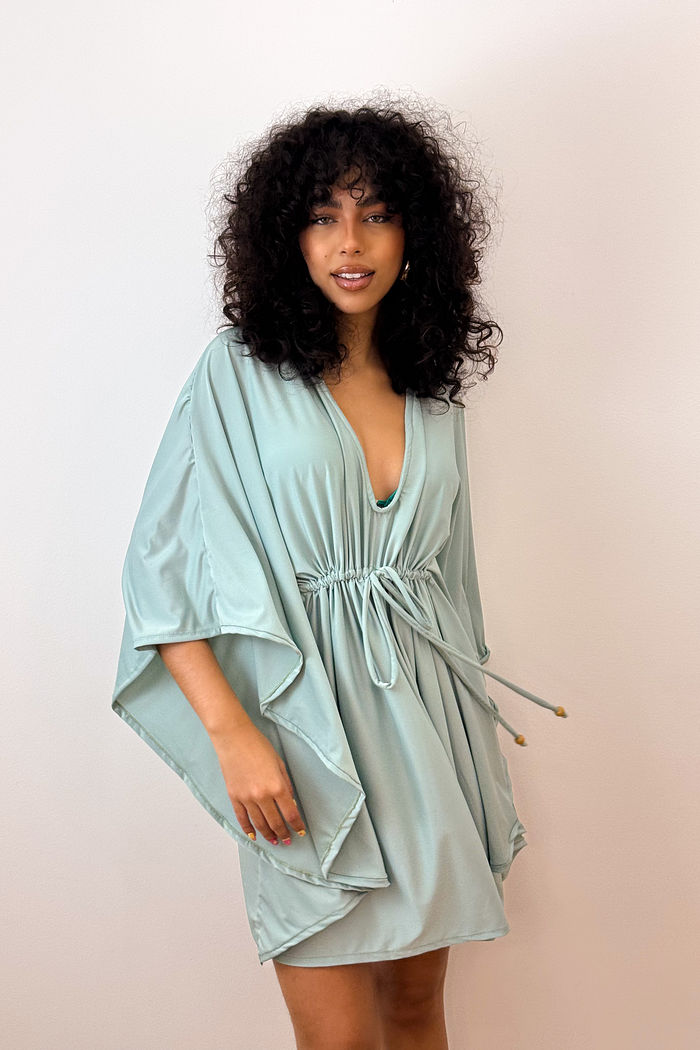 KAFTAN CURTA - VERDE FRESH