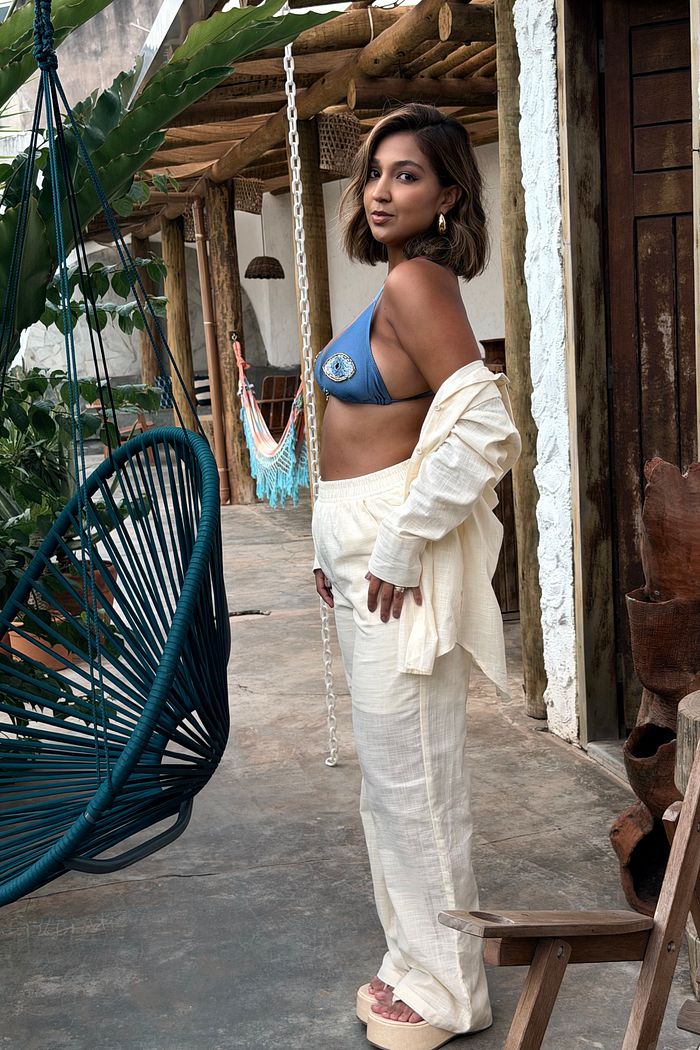 KIT CAMISA E CALÇA SUMMER - OFF WHITE