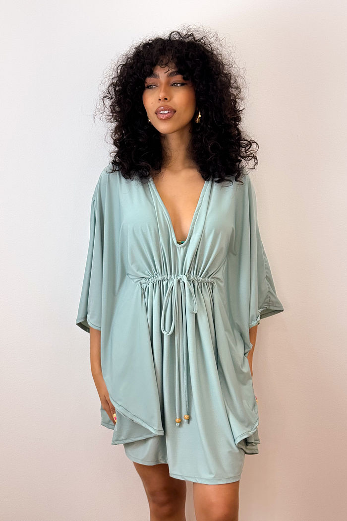 KAFTAN CURTA - VERDE FRESH