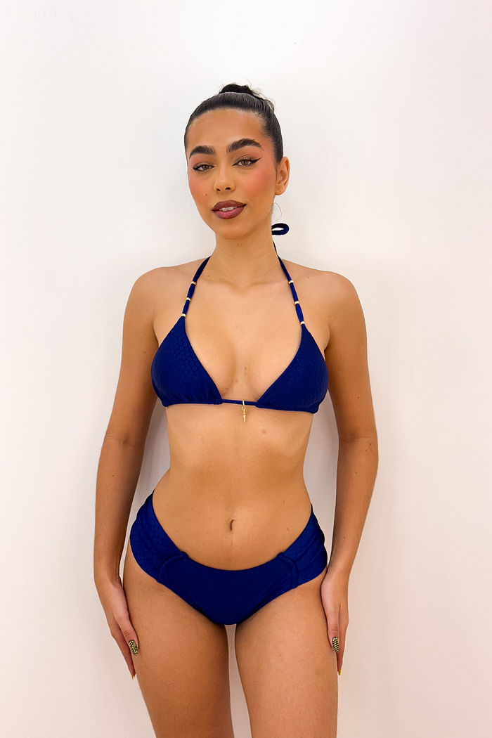 CORTININHA SERENO - AZUL ÍNDIGO