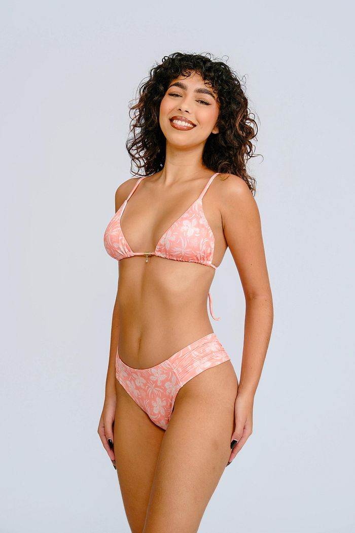 TROPICAL ORANGE - CORTININHA CALCINHA TRADICIONAL