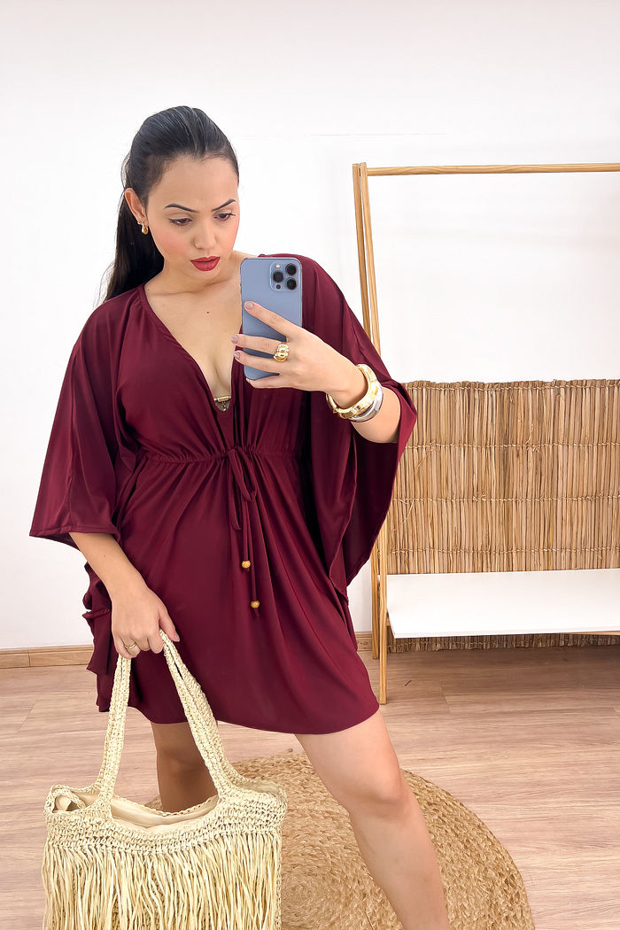 KAFTAN CURTA - BORDÔ
