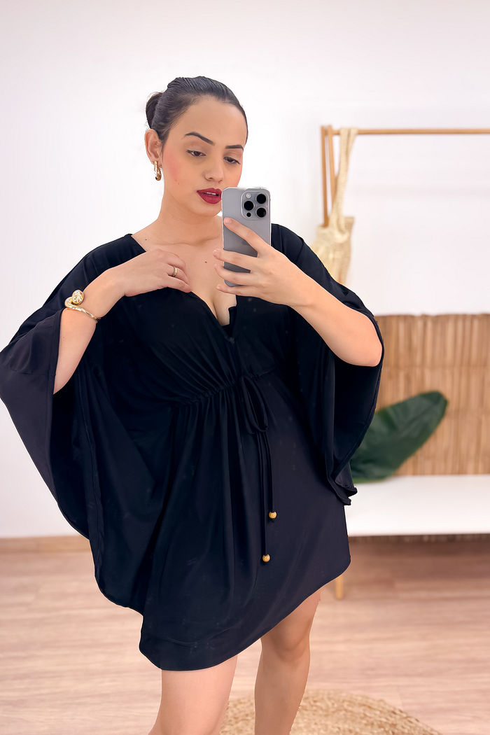 KAFTAN CURTA - PRETA