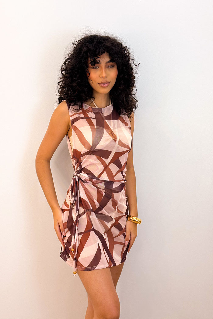 SAÍDA SOLARIUM ILUSION - ABSTRATO MARROM