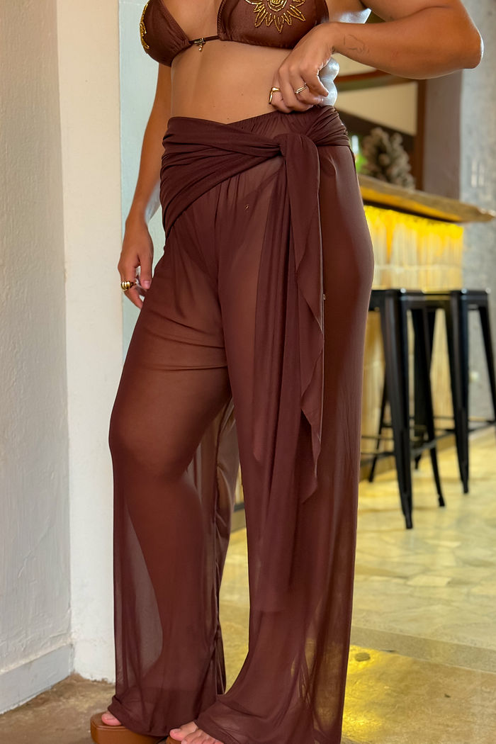 CALÇA GLOW - MARROM