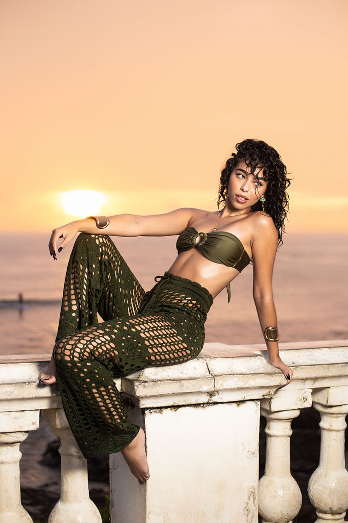 CALÇA TRICÔ MARESIA - VERDE MILITAR