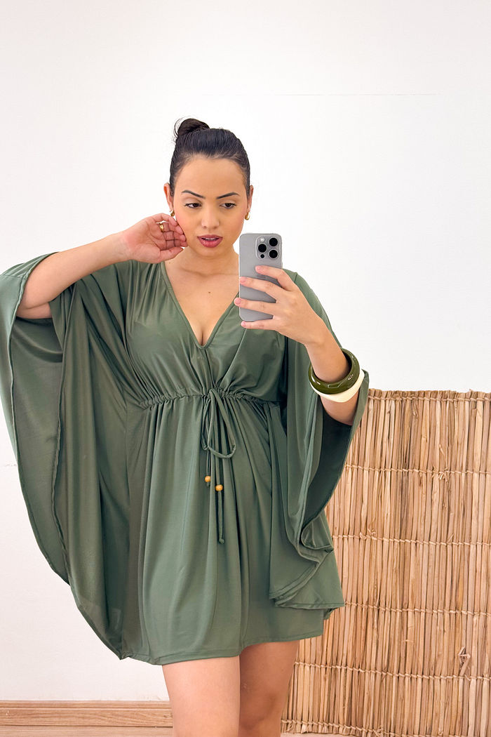 KAFTAN CURTA - VERDE MILITAR
