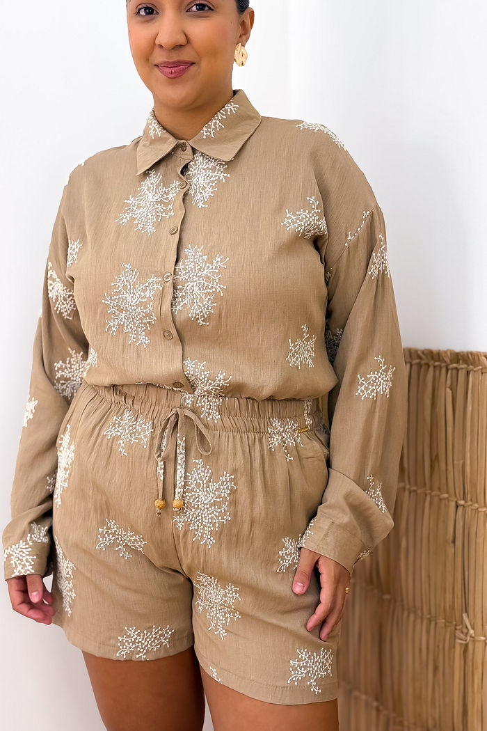 KIT VENEZA CHEMISE + SHORT - NUDE