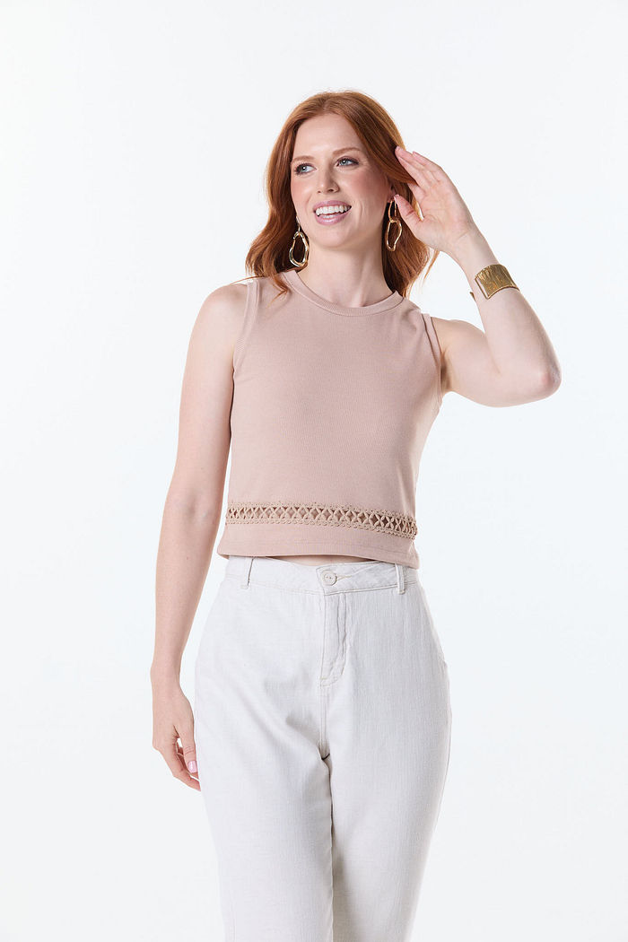 CROOPED RIBANA CANELADA 2X1