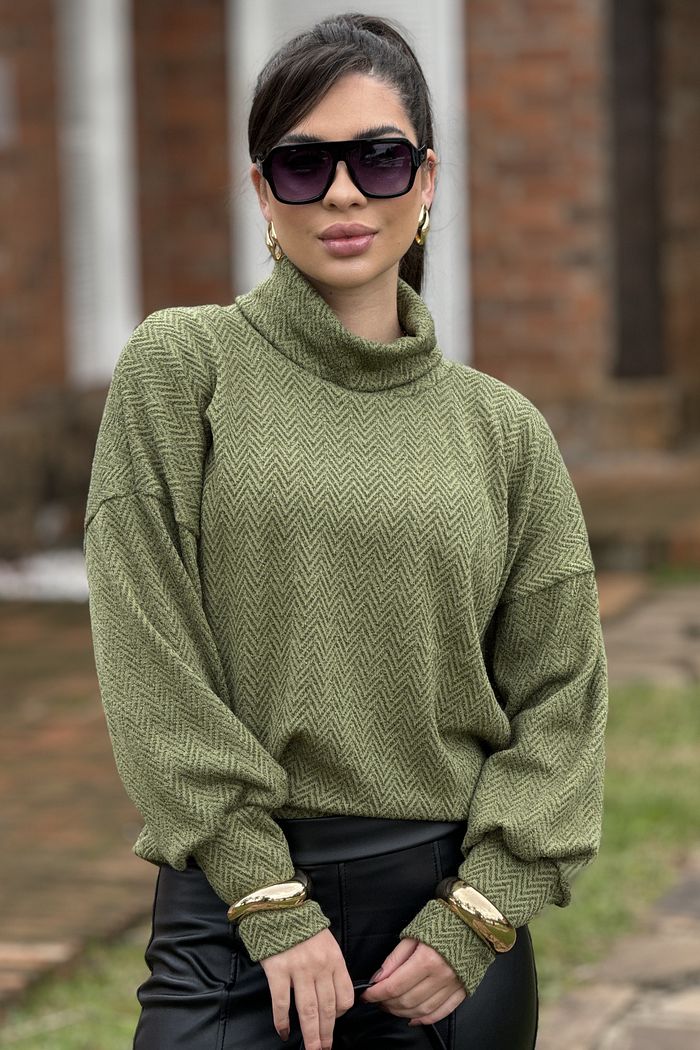 Blusa Tricot Giovana Verde