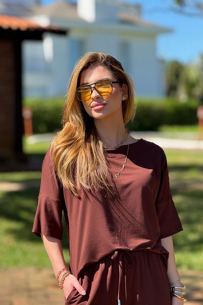 Blusa Summer Soft Marrom