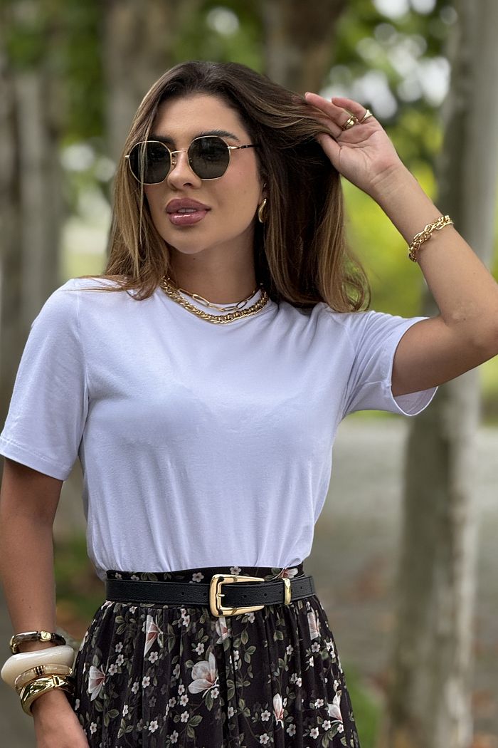 T-shirt Lyocel Branca