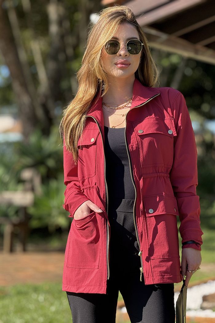 Parka Cargo Vermelha