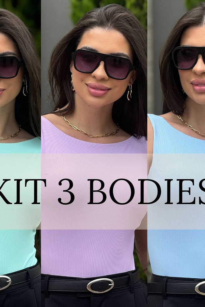 Kit 3 Bodies Gola Halter Basic