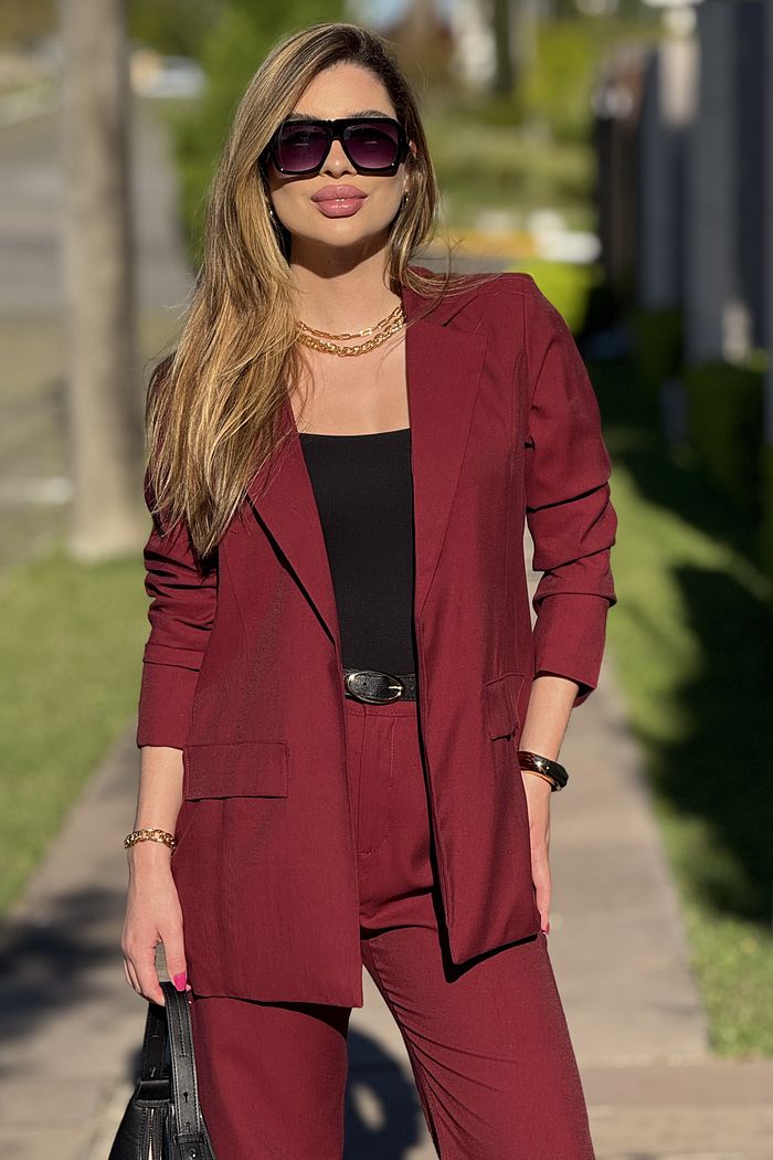 Blazer Alfaiataria Dakota Vinho