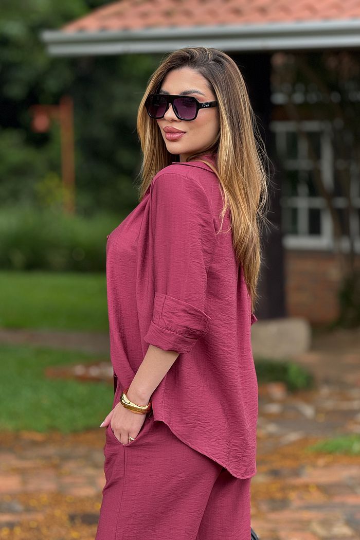 Camisa Erika Summer Bordo