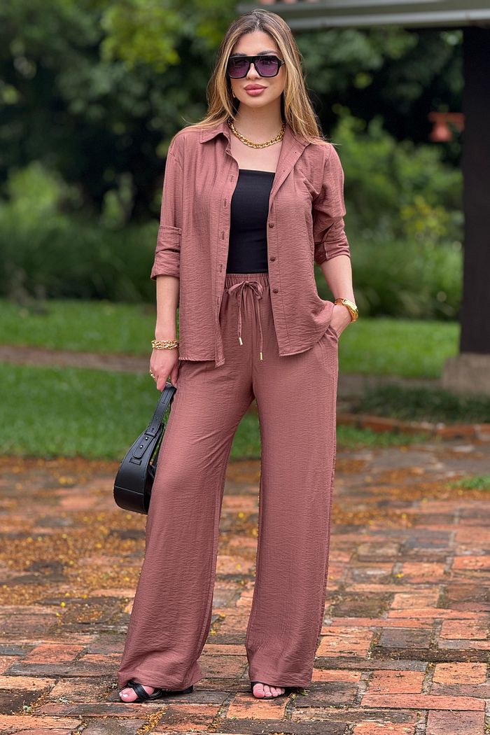 Pantalona Erika Summer Marrom