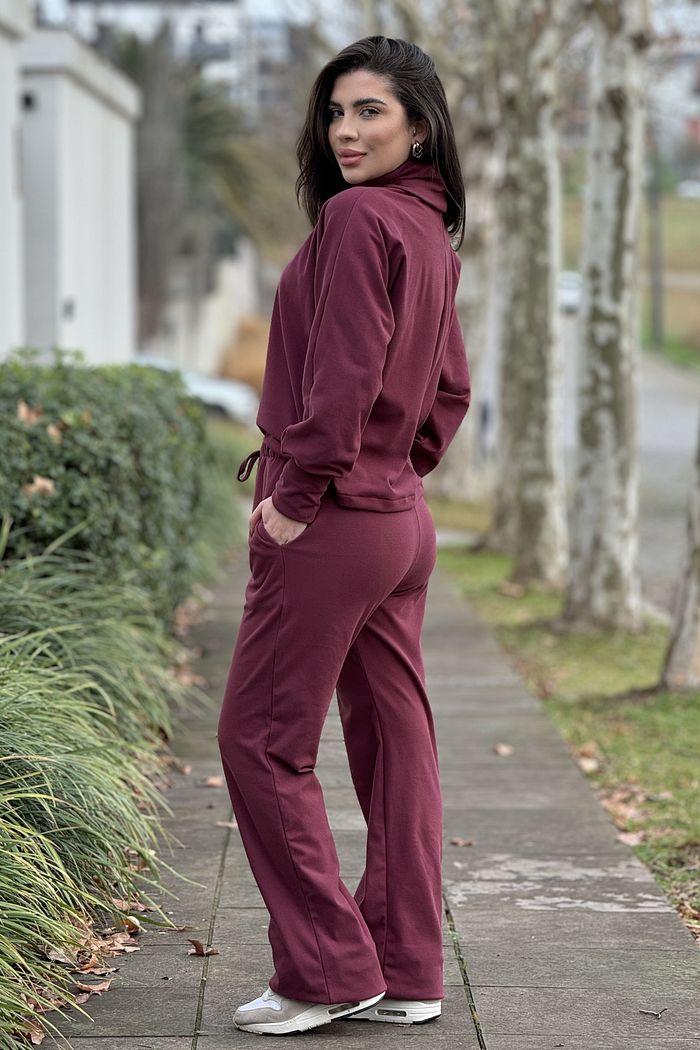 Wide Leg Supersoft Vinho