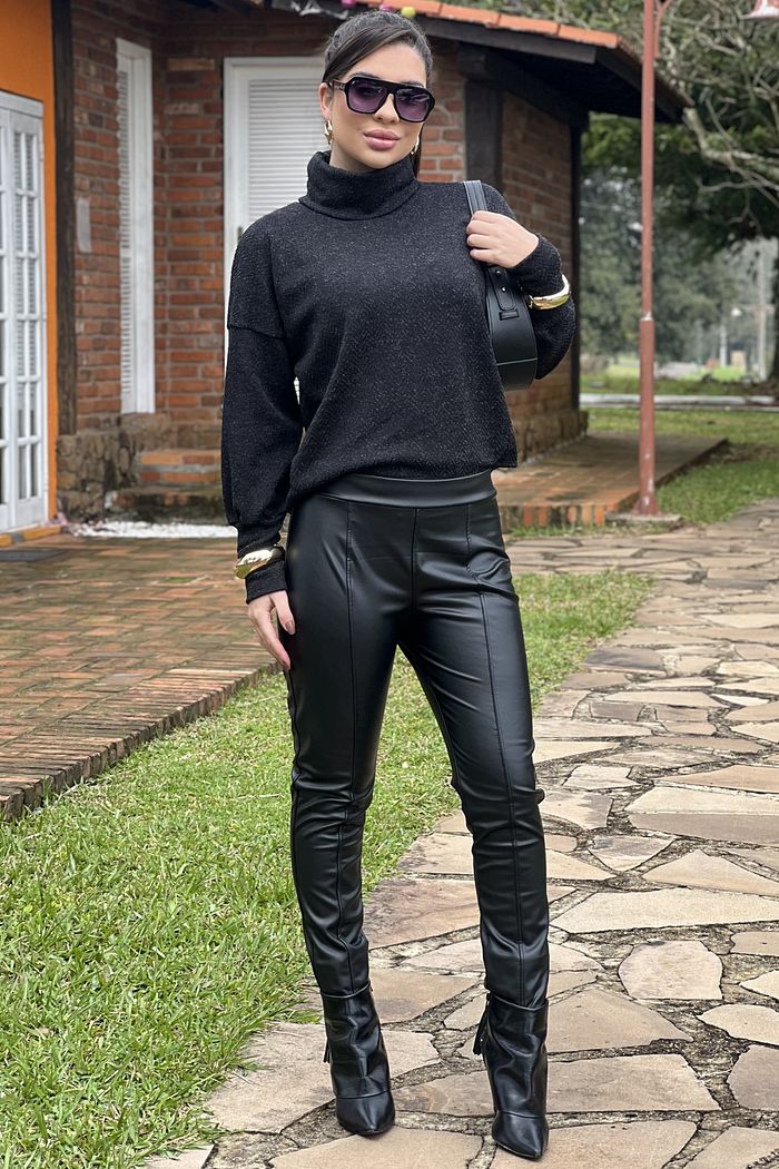 Blusa Tricot Giovana Preto