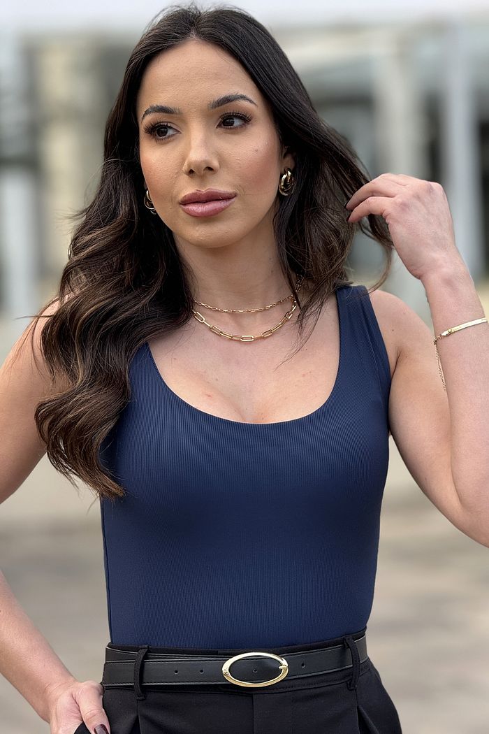 Body Gola Halter Basic Marinho