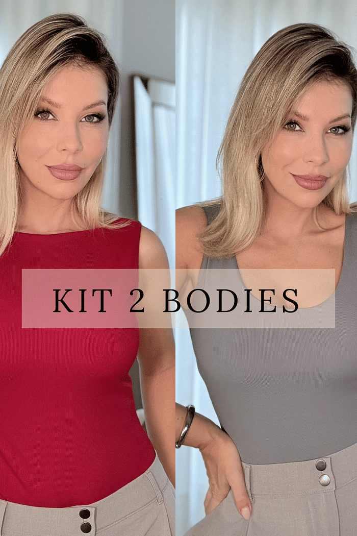 KIT 2 BODIES GOLA HALTER BASIC