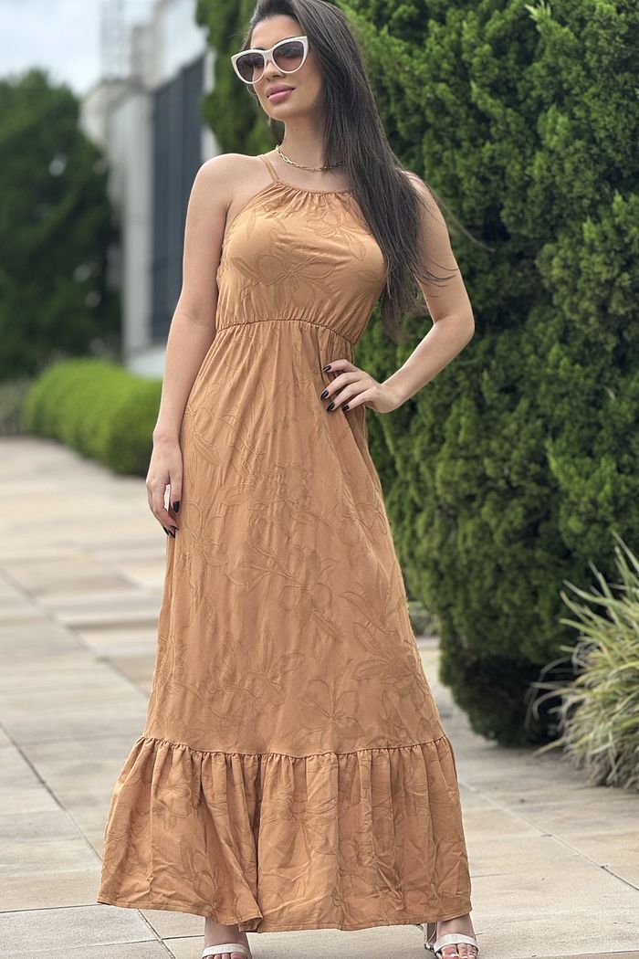 Vestido Lavínia Caramelo