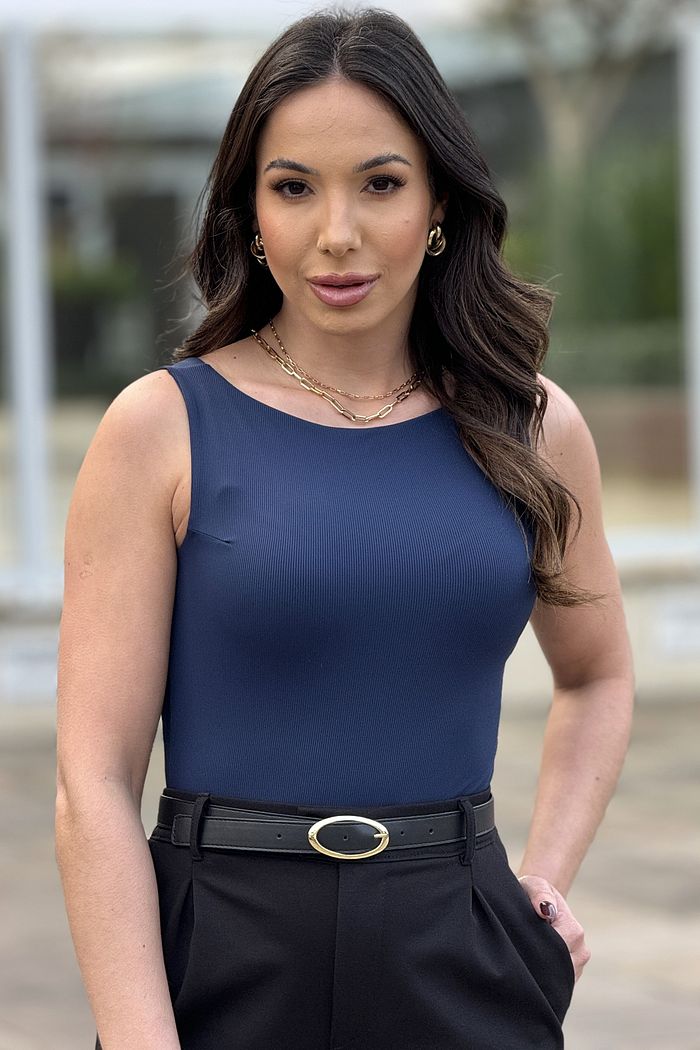 Body Gola Halter Basic Marinho