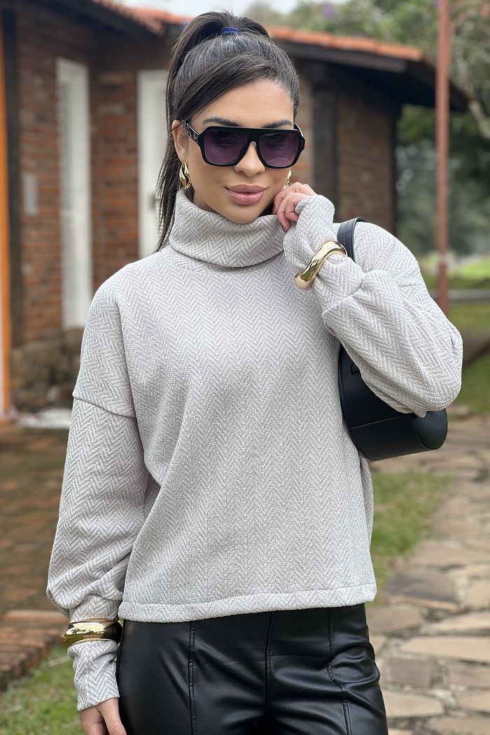 Blusa Tricot Giovana Gelo