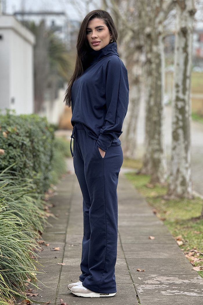 Wide Leg Supersoft Marinho