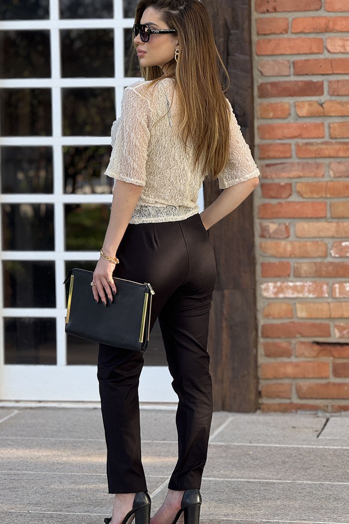 Calça Reta Luana Preta