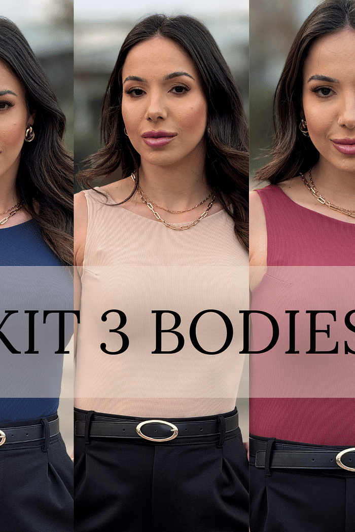 Kit 3 Bodies Gola Halter Basic