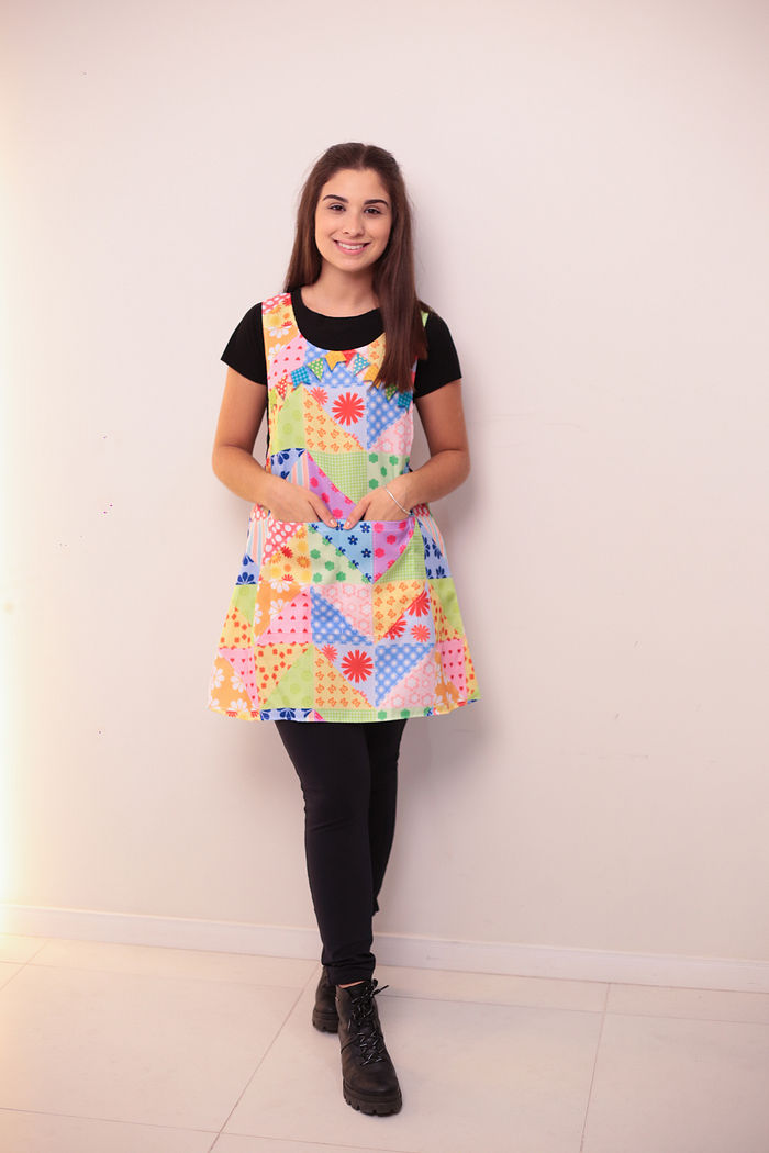 Avental Japonês Festa  Junina Patchworks