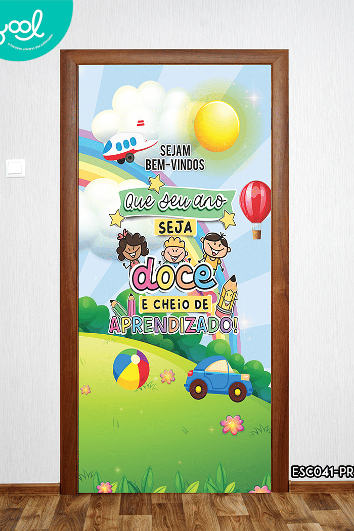 Capa de Porta Escola Que Seu Ano Seja Doce