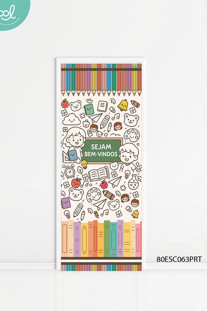 Capa de Porta Sejam Bem-Vindos Lápis quadro de Giz Vintage