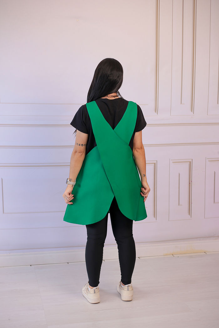 Avental de Cozinha Liso Verde Bandeira oxford