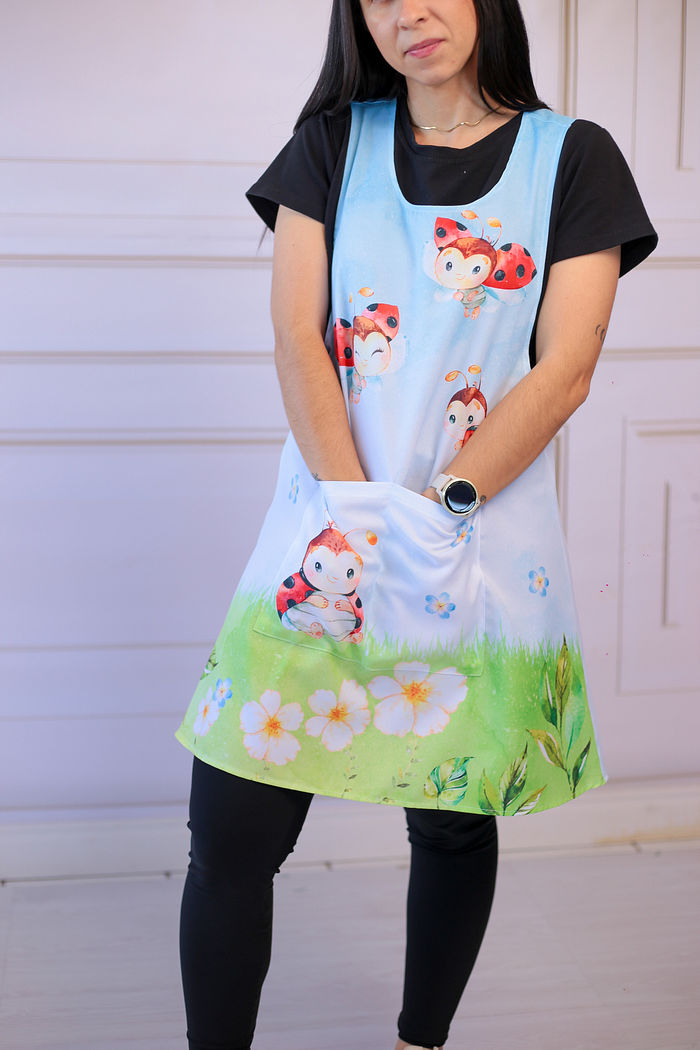 Avental Japonês Joaninha