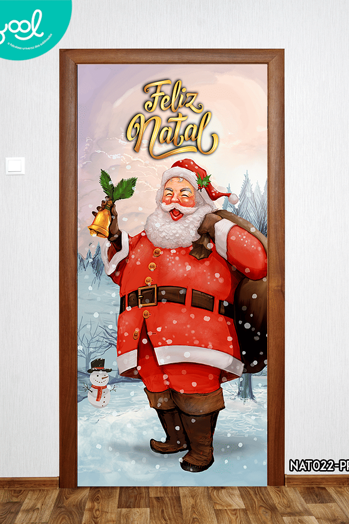 Capa de Porta Natal Papai Noel Sininho