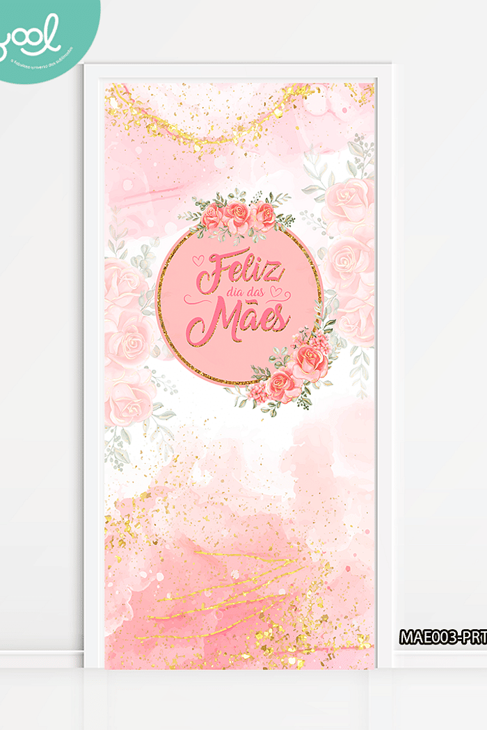 Capa de Porta Sala de Aula Dia das Mães