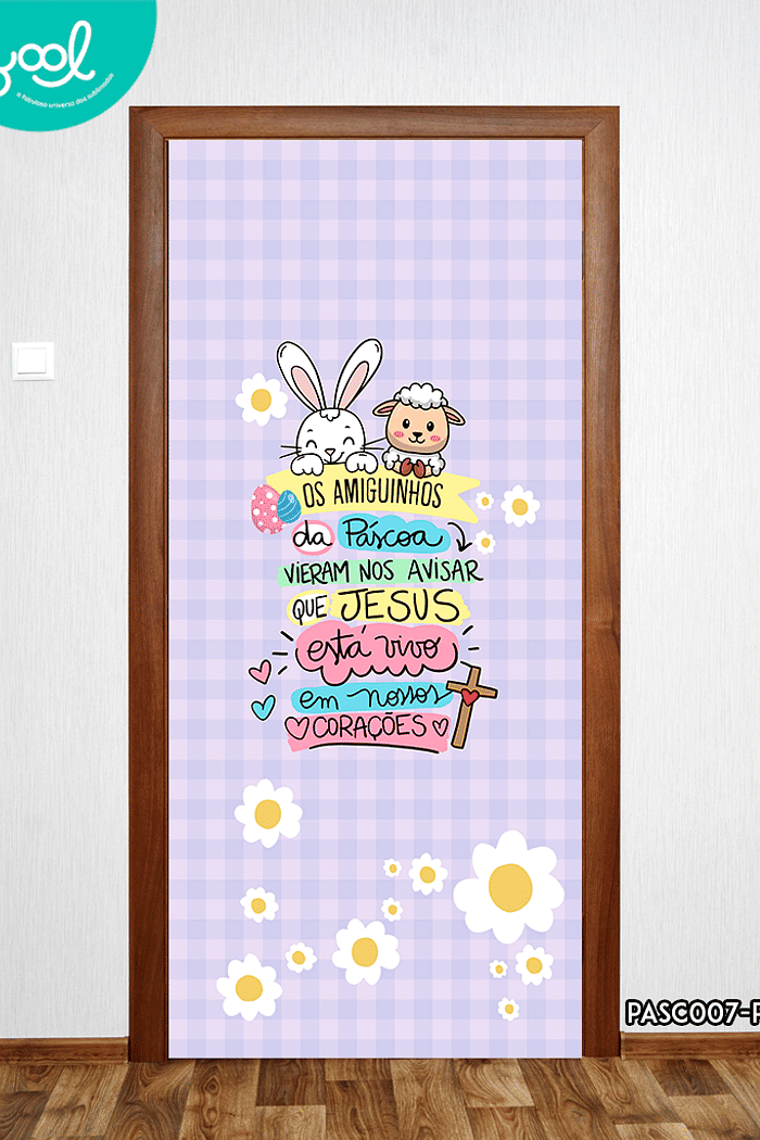 Capa de Porta Páscoa Amiguinhos da Páscoa