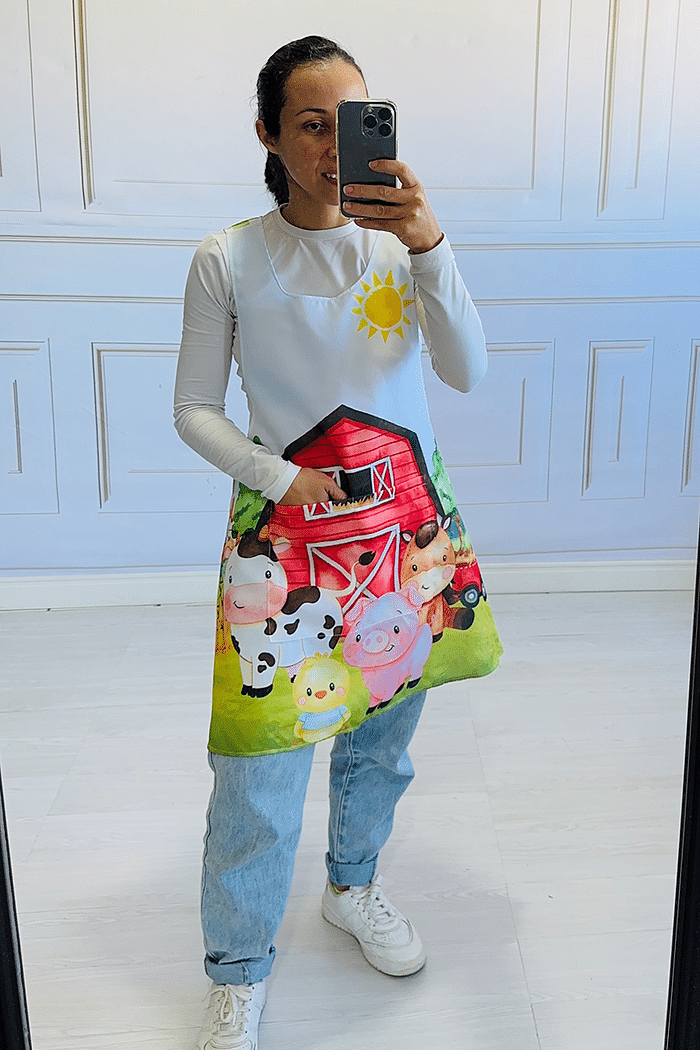 Avental Japonês Fazendinha