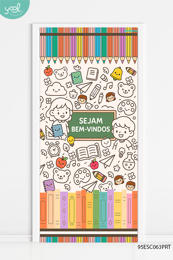 Capa de Porta Sejam Bem-Vindos Lápis quadro de Giz Vintage