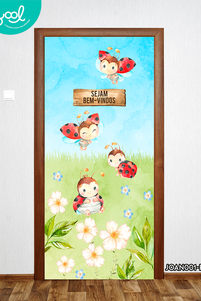 Capa de Porta Joaninha Sejam Bem-Vindos