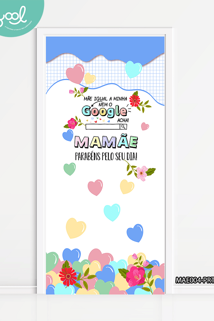 Capa de Porta Sala de Aula Dia das Mães