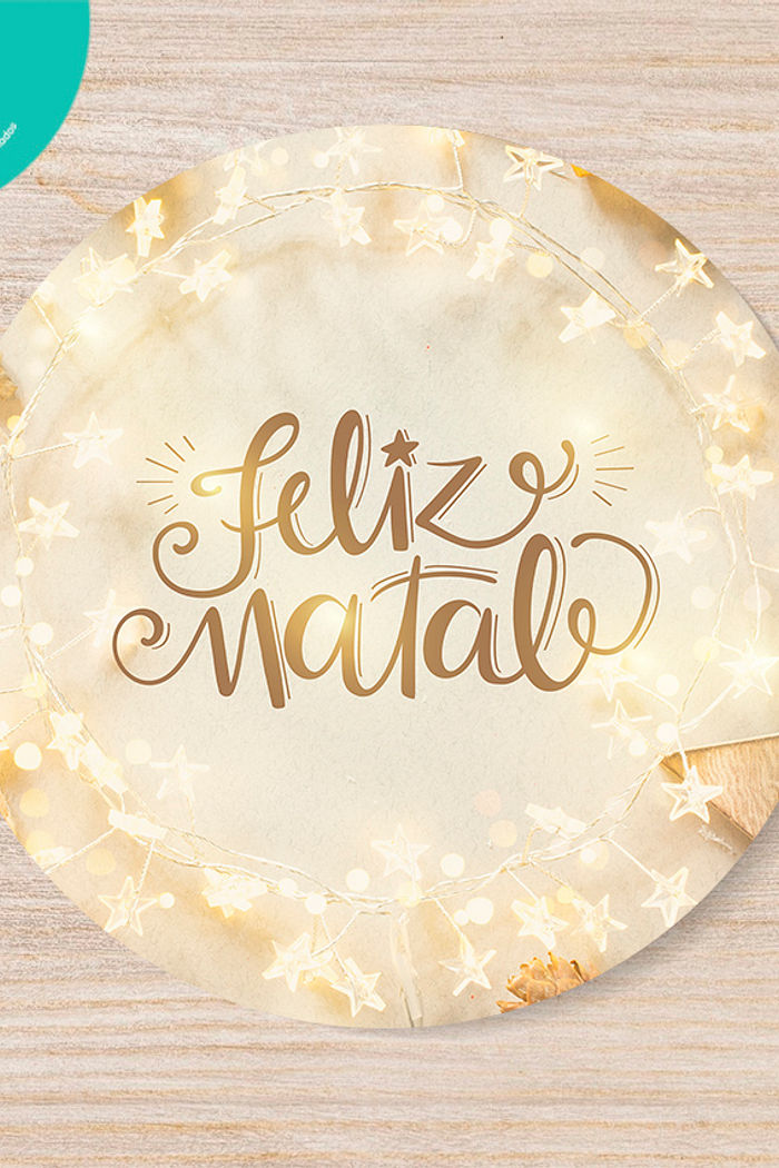 KIT COM 4 Capas de Sousplat de Natal DOURADO